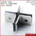 Made in China 304SS cross clamp of four sides/ glass to glass clamp/hinge